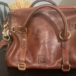 Dooney and Bourke Chestnut, leather satchel